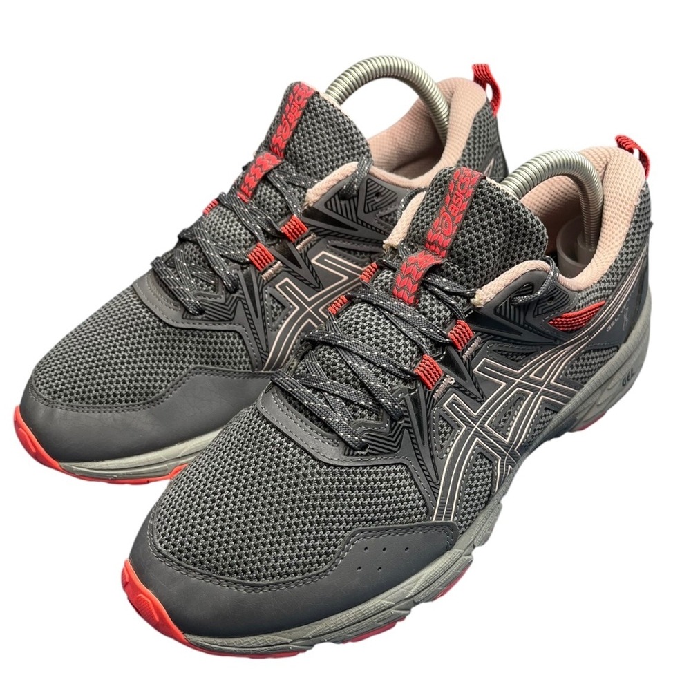 Asics Gel-Venture 8 Grey Pink Trail Running Shoes 1012A706 Womens 9 Wide